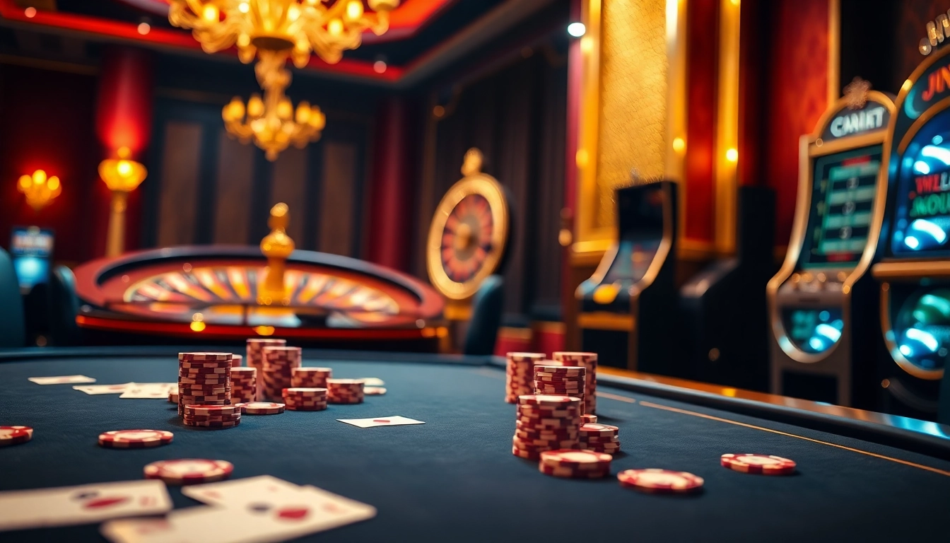Experience the thrill of online gaming at https://topclub.site/ with vibrant casino elements, poker chips, and a spinning roulette wheel.