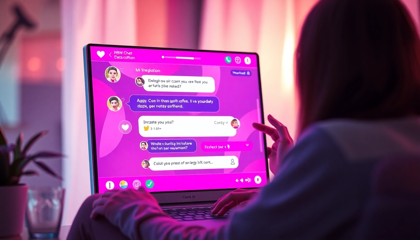 Engaging AI chat porn interface featuring a virtual girlfriend chat experience.