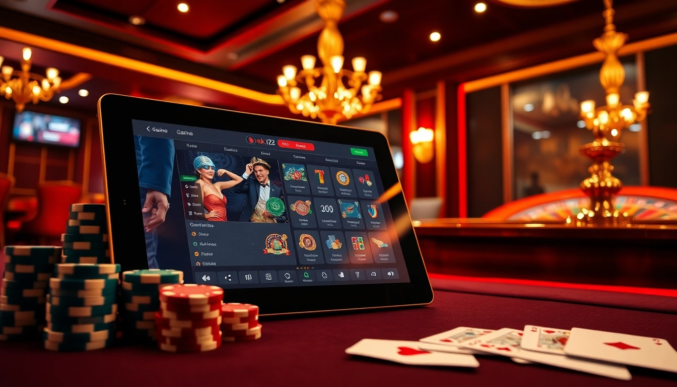Engage with link 12bet and experience the luxury of online gambling in a vibrant casino setting.