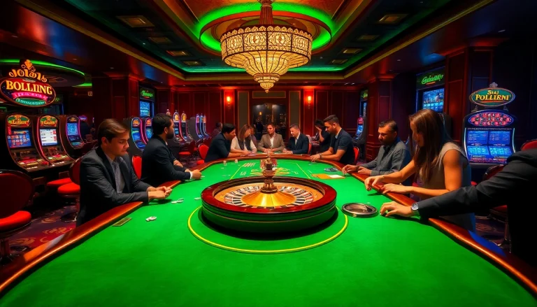 Engage with the excitement of 88i casino gaming, showcasing vibrant tables and players immersed in action.