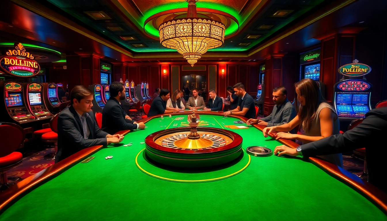 Engage with the excitement of 88i casino gaming, showcasing vibrant tables and players immersed in action.