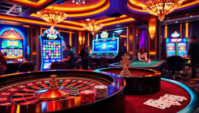 Engaging gamblers on the rikvip platform with vibrant casino scenes and intuitive interface.