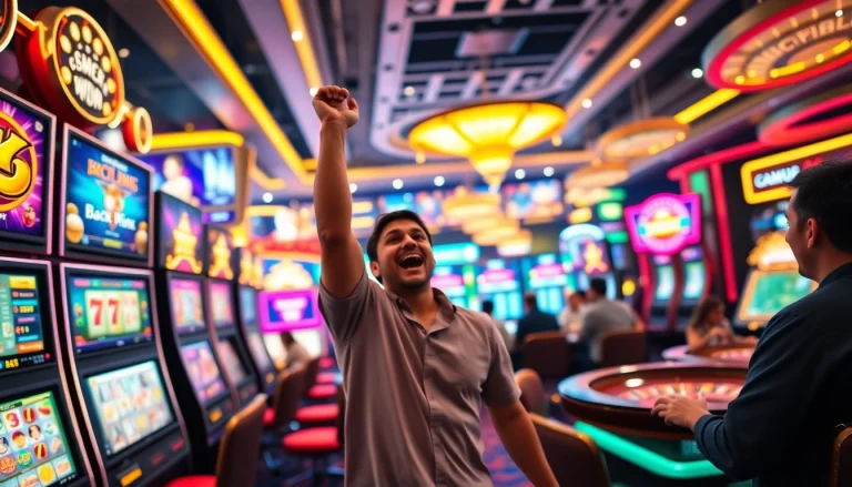 Jouez au casino en ligne avec des millions de joueurs dans un environnement numérique dynamique et coloré.