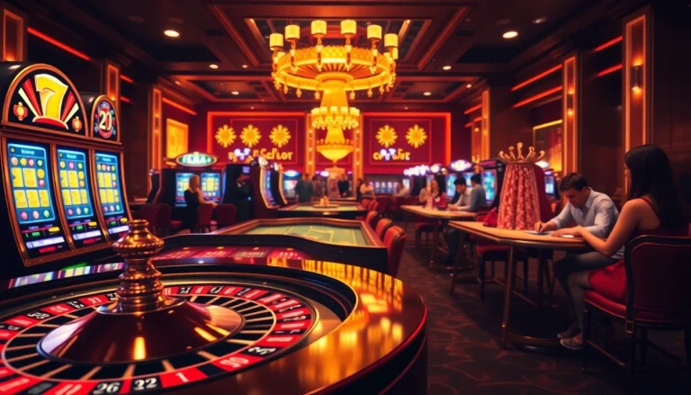 Jouer à des jeux de casino en ligne avec une ambiance luxueuse au casino en ligne.