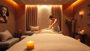 전문 마사지사가 편안한 치료를 제공하는 동탄출장마사지의 휴식 분위기