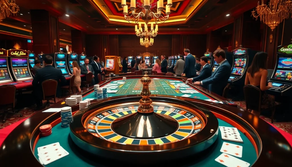 33win players enjoying an exciting game of roulette at a vibrant casino.